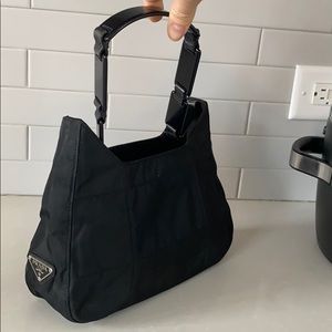 Prada Vintage Nylon shoulder bag plastic handle